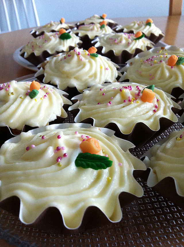 Porkkana-cupcakes, gluteenittomat