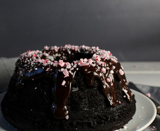 Chocolate peppermint bundt cake
