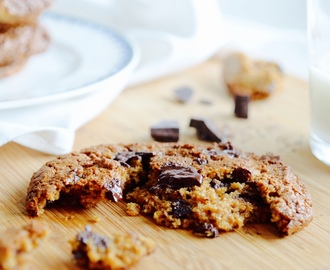 Soft and chewy choc chip cookies