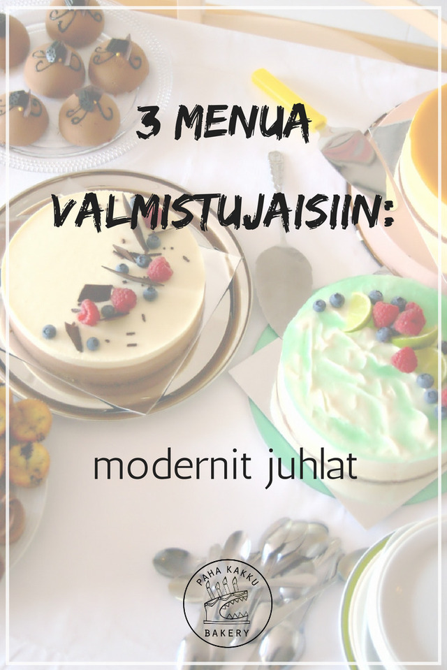 3 menua valmistujaisiin: modernit juhlat