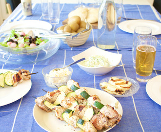 Kreikkalainen grilli-illallinen