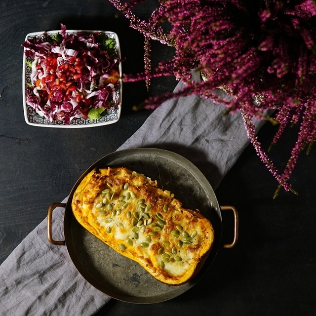 Täytetyt myskikurpitsat | Filled butternut squash