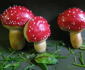 Myrkkysienipullia. (magic mushrooms..)