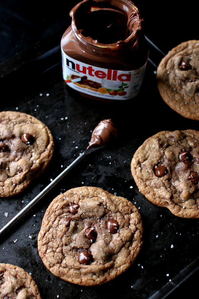 Nutella chocolate chip cookies