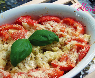 Juuston ja tomaatin kanssa gratinoitu kukkakaali + video!