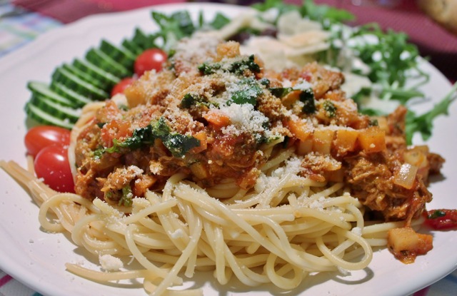 Pasta Bolognese nyhtökaurasta