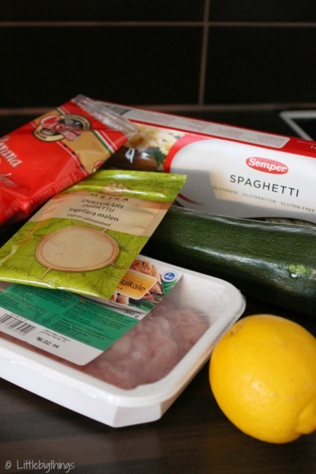 B:n helppo keittiö: Zucchini-Pollo Limonello