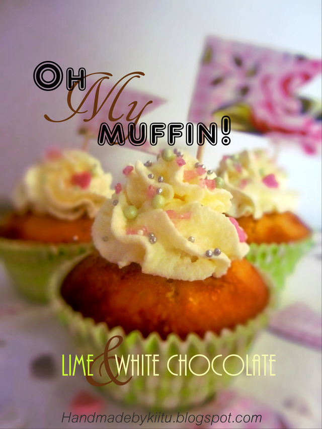 Valkosuklaa&Limemuffinit/kuppikakut - White Chocolate & Lime - Cupcakes!