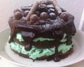 Minttusuklaa naked cake / Mint chocolate naked cake