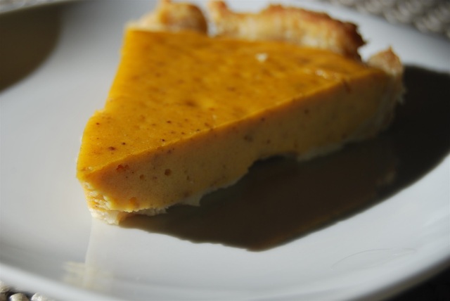 Tofu pumpkin pie
