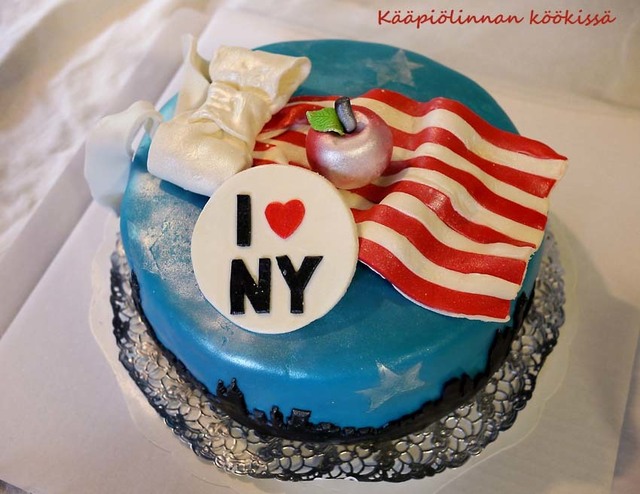 New York, New York! - New York-kakku minttusuklaatäytteellä