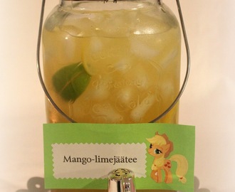 Mango-limejäätee (2-3 litraa valmista juomaa)