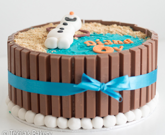 Frozen Olaf Kitkat kakku
