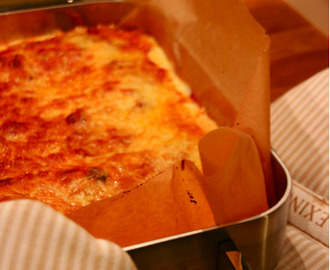 Lasagne kesäkurpitsalla