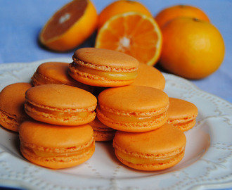 Mandariini-macarons