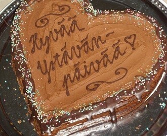 Koko perheen suklaakakku - Hyvää ystävänpäivää!