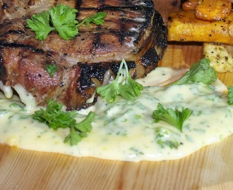 béarnaise sauce from the grill