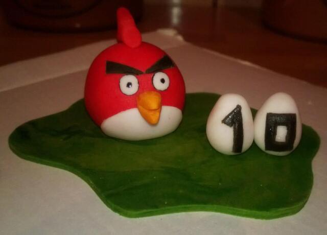 Angry Birds -koriste kakkuun