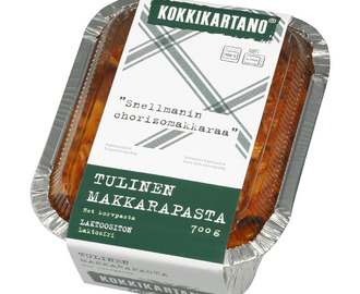 Kokkikartanon tulinen makkarapasta