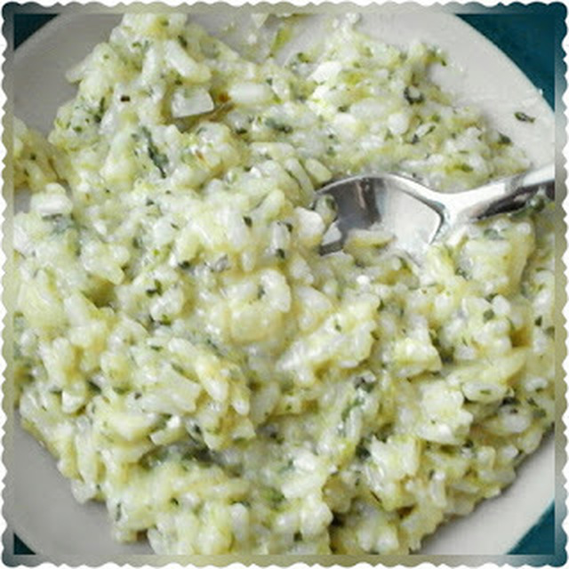 Feta-pinaatirisotto