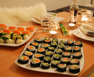 Homemade sushi