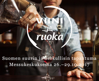 Viini ja Ruoka 2017 – Voita liput Suomen suurimpaan ja herkullisimpaa tapahtumaan.
