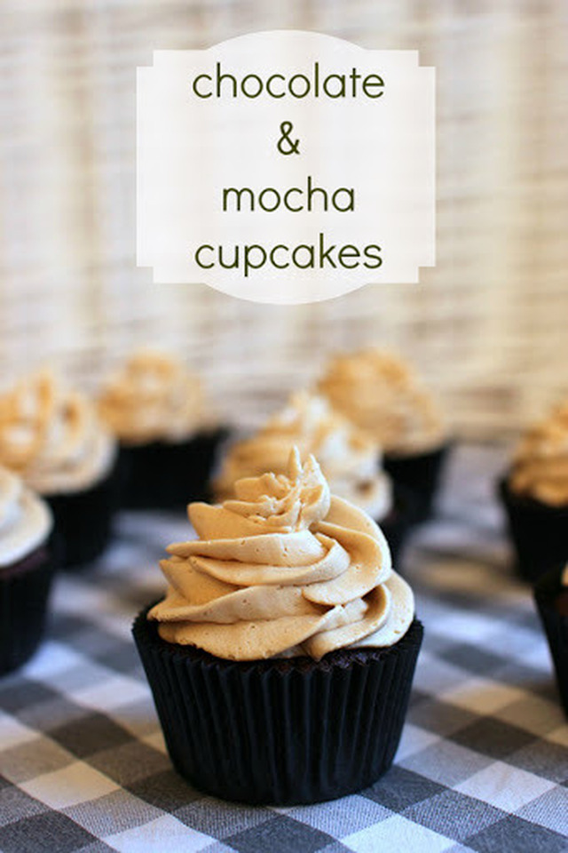 Chocolate & mocha cupcakes