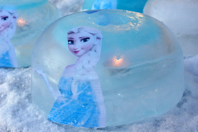 Tee itse upeat Frozen jäälyhdyt ja jäätaidetta!