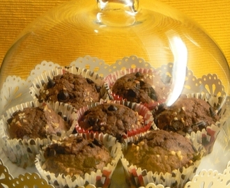 Pullahiiren suklaa-pähkinämuffinssit
