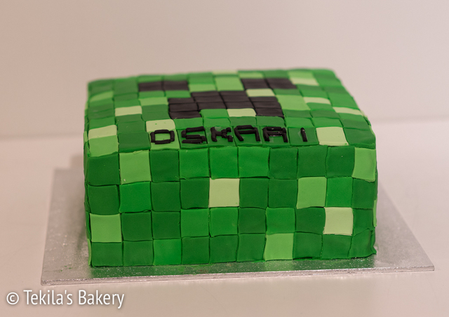 Minecraft kakku synttäreille
