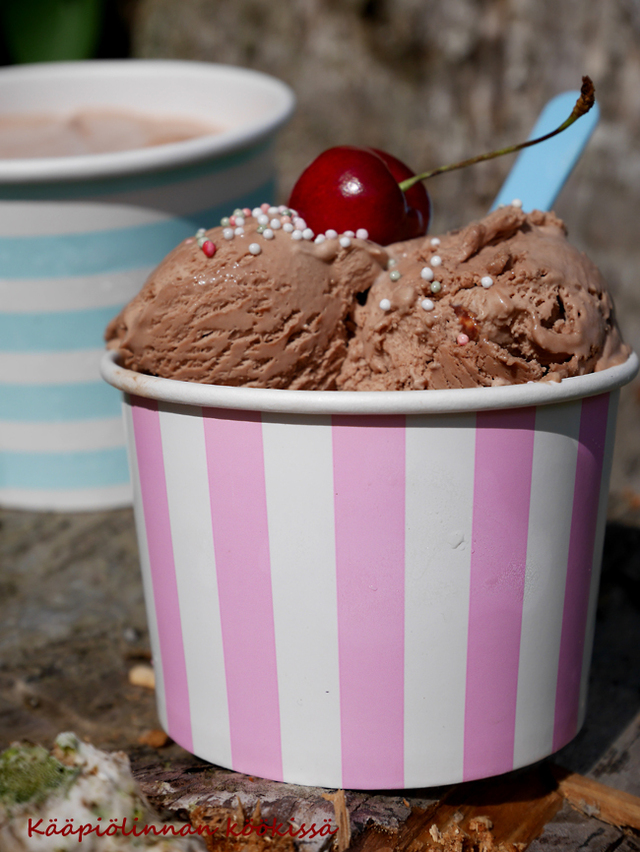 Me and my chocolate ice cream! - superhelppo suklaajäätelö ilman jäätelökonetta