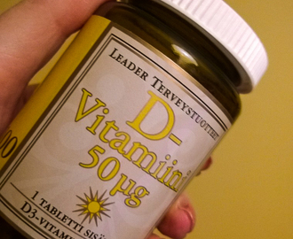 Saatko riittävästi D-vitamiinia?