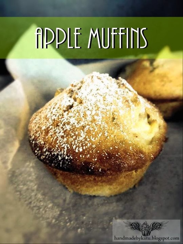Vaniljaiset omenamuffinit - Apple muffins with vanilla