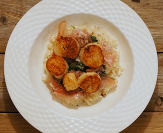 Kampasimpukkarisotto / Scallop risotto