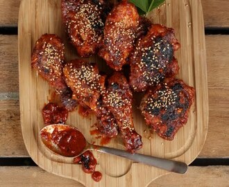 Korealaista kanaa grillaten