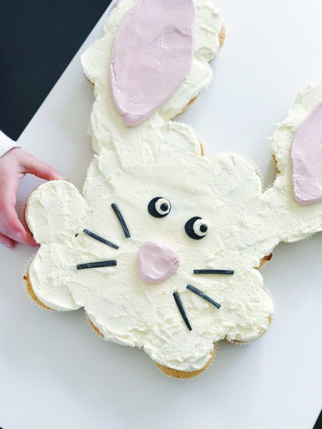 “Pullapartcupcake” påskehare kake!