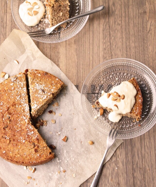 Deilig gulrot-og banankake uten sukker og gluten