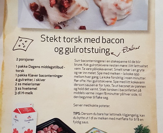 Torsk Med Gulrotstuing