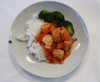 Middag 11.7.2011 Sweet'n sour chicken