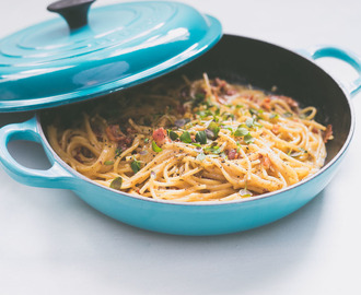 One pot pasta – spaghetti carbonara