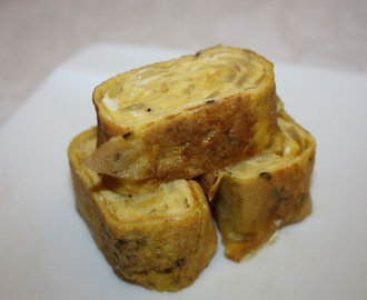 Tamagoyaki rullet omelett