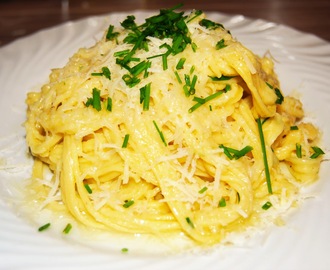 Enkel hjemmelaget pasta.