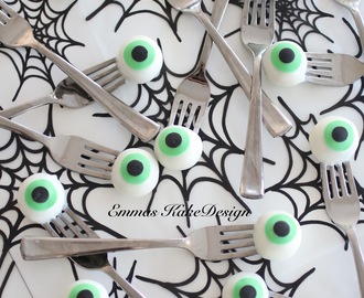 -Halloween Cake Pops- Lag deilige øyeepler på gaffel