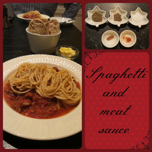 Spaghetti and meat sauce