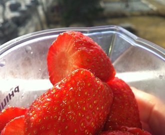 Å, du søte, gode jordbæra mi!