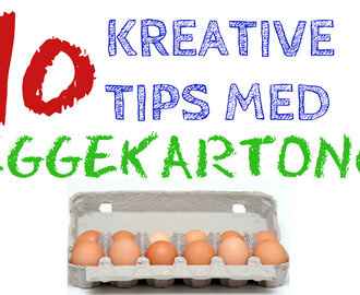 Kreativ med barna- 10 ting å lage med eggekartong.