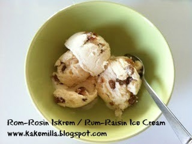 Rom-Rosin Iskrem / Rum-Raisin Ice Cream