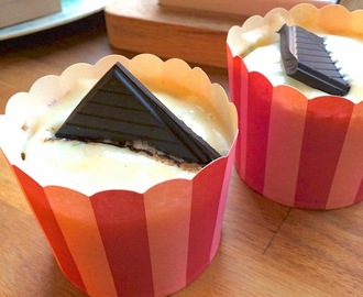 Choko cupcakes med philadelphia topping
