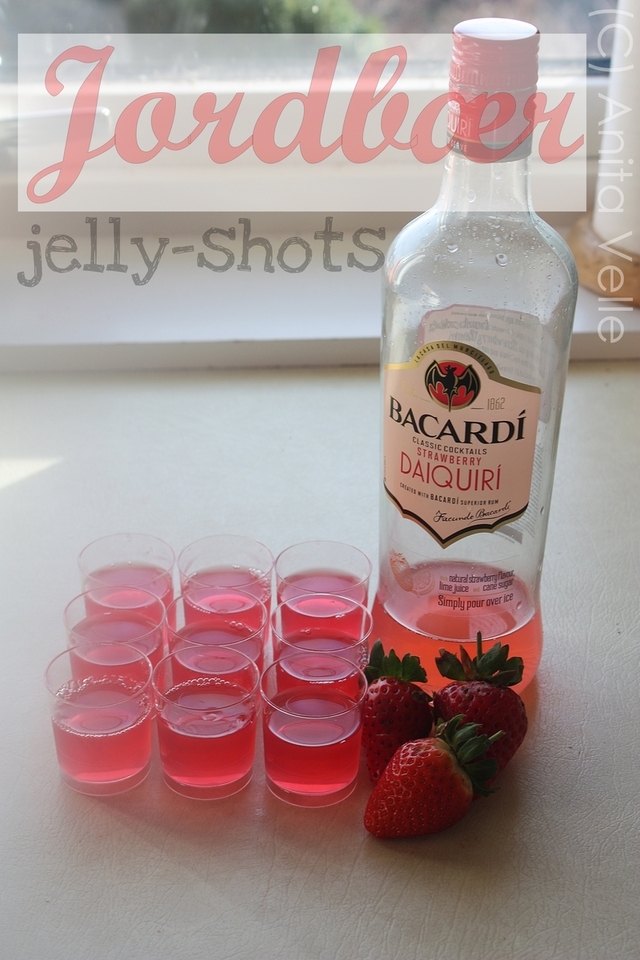 Jordbær jelly-shots; Den lettvinte varianten