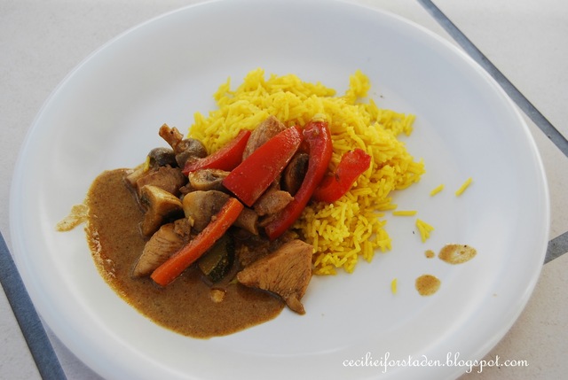 Hjemmelaget indisk chicken curry